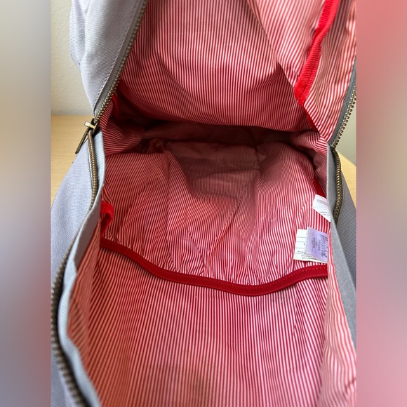 Herschel Settlement backpack in gray with totoro and strawberry patches - Picture 2 of 8